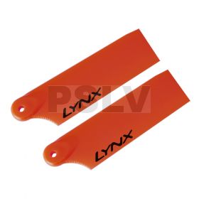 LX60471   300 X   Lynx Plastic Tail Blade 47 mm   Orange Neon